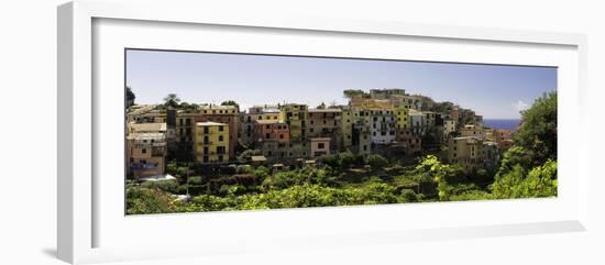 Corniglia Panorama, Cinque Terre, Liguria, Italy-George Oze-Framed Photographic Print