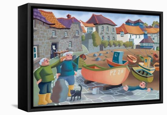 Cornish Fisherman's Lunch, 2001-Victoria Webster-Framed Stretched Canvas