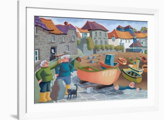 Cornish Fisherman's Lunch, 2001-Victoria Webster-Framed Giclee Print