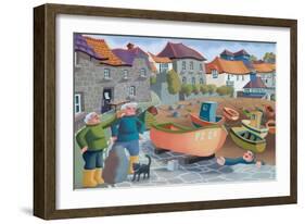 Cornish Fisherman's Lunch, 2001-Victoria Webster-Framed Giclee Print