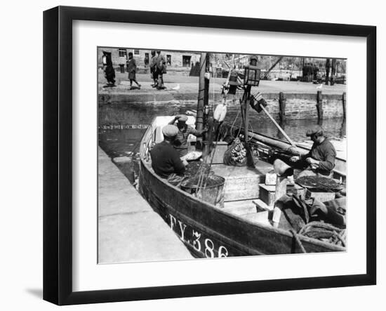 Cornish Fishermen-Fred Musto-Framed Photographic Print