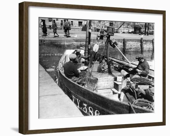 Cornish Fishermen-Fred Musto-Framed Photographic Print