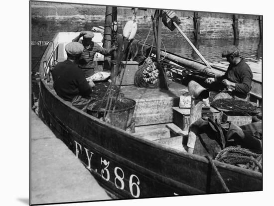 Cornish Fishermen-Fred Musto-Mounted Photographic Print