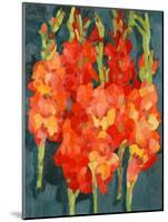 Cornish Gladioli, 2006-Deborah Barton-Mounted Giclee Print