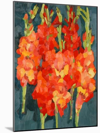 Cornish Gladioli, 2006-Deborah Barton-Mounted Giclee Print