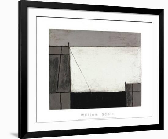 Cornish Harbour, c.1951-William Scott-Framed Serigraph