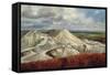 Cornish Landscape - China Clay Quarries at St. Austell-Vic Trevett-Framed Stretched Canvas