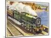 Cornish Riviera Train-null-Mounted Art Print