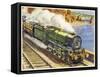 Cornish Riviera Train-null-Framed Stretched Canvas