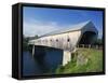 Cornish-Windsor Bridge, the Longest Covered Bridge in the Usa, Vermont, New England, USA-Rainford Roy-Framed Stretched Canvas