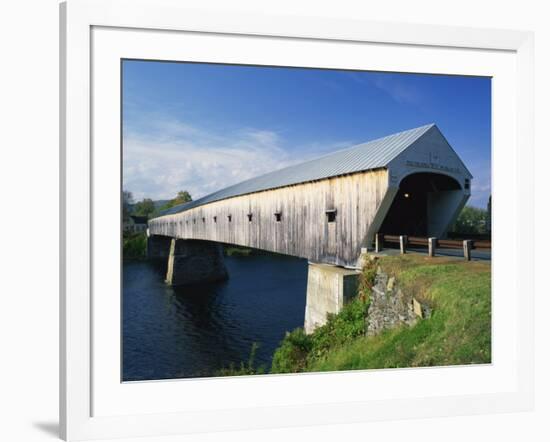 Cornish-Windsor Bridge, the Longest Covered Bridge in the Usa, Vermont, New England, USA-Rainford Roy-Framed Photographic Print