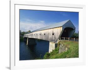 Cornish-Windsor Bridge, the Longest Covered Bridge in the Usa, Vermont, New England, USA-Rainford Roy-Framed Photographic Print