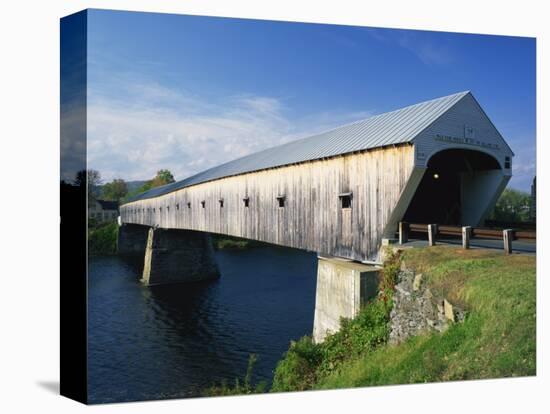 Cornish-Windsor Bridge, the Longest Covered Bridge in the Usa, Vermont, New England, USA-Rainford Roy-Stretched Canvas