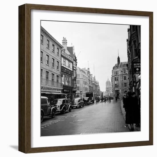 Cornmarket Street in Oxford, 1952-Staff-Framed Photographic Print