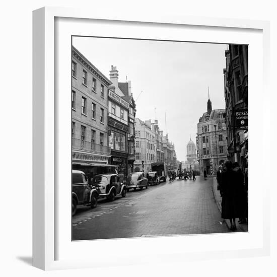 Cornmarket Street in Oxford, 1952-Staff-Framed Photographic Print