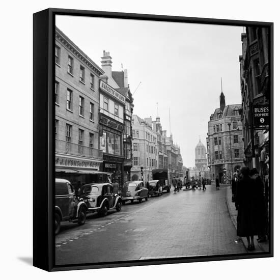 Cornmarket Street in Oxford, 1952-Staff-Framed Stretched Canvas