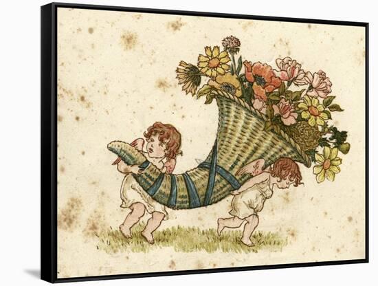 Cornucopia-Kate Greenaway-Framed Stretched Canvas