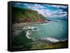 Cornwall Coastline-Tim Kahane-Framed Stretched Canvas