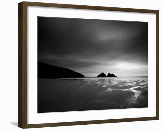 Cornwall, Holywell Bay, Holywell Beach and Carters or Gulls Rocks, UK-Alan Copson-Framed Photographic Print