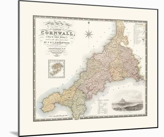 Cornwall-C & J Greenwood-Mounted Premium Giclee Print