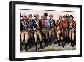 Cornwallis' Surrender-Currier & Ives-Framed Art Print