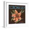 Corona Lily Brand Citrus, California-null-Framed Art Print