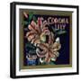 Corona Lily Orange Label - Corona, CA-Lantern Press-Framed Art Print