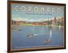 Coronado Beach-Kerne Erickson-Framed Art Print