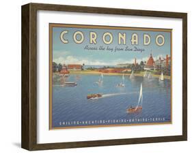 Coronado Beach-Kerne Erickson-Framed Art Print