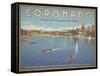 Coronado Beach-Kerne Erickson-Framed Stretched Canvas