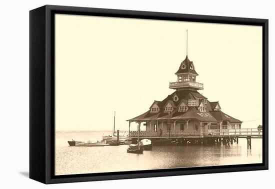 Coronado Boat House, San Diego, California-null-Framed Stretched Canvas