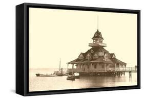 Coronado Boat House, San Diego, California-null-Framed Stretched Canvas