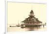 Coronado Boat House, San Diego, California-null-Framed Art Print