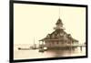 Coronado Boat House, San Diego, California-null-Framed Art Print