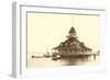 Coronado Boat House, San Diego, California-null-Framed Art Print