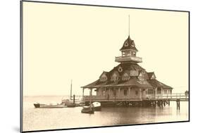 Coronado Boat House, San Diego, California-null-Mounted Art Print