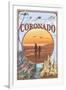 Coronado, California - Beach Montage-Lantern Press-Framed Art Print