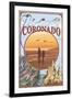 Coronado, California - Beach Montage-Lantern Press-Framed Art Print