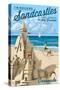 Coronado, California - I'm Building Sandcastles in My Dreams-Lantern Press-Stretched Canvas