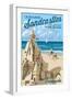 Coronado, California - I'm Building Sandcastles in My Dreams-Lantern Press-Framed Art Print