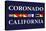 Coronado, California - Nautical Flags-Lantern Press-Stretched Canvas