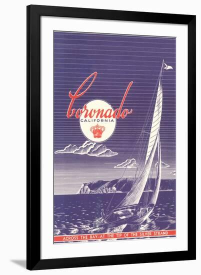 Coronado Poster, San Diego, California-null-Framed Art Print