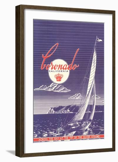 Coronado Poster, San Diego, California-null-Framed Art Print