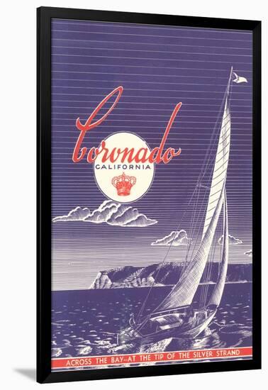 Coronado Poster, San Diego, California-null-Framed Art Print