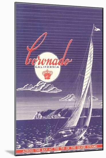 Coronado Poster, San Diego, California-null-Mounted Art Print