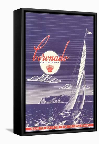 Coronado Poster, San Diego, California-null-Framed Stretched Canvas