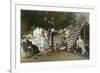 Coronado Tent City Life, San Diego, California-null-Framed Premium Giclee Print