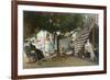 Coronado Tent City Life, San Diego, California-null-Framed Premium Giclee Print