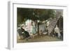 Coronado Tent City Life, San Diego, California-null-Framed Art Print