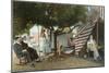 Coronado Tent City Life, San Diego, California-null-Mounted Art Print
